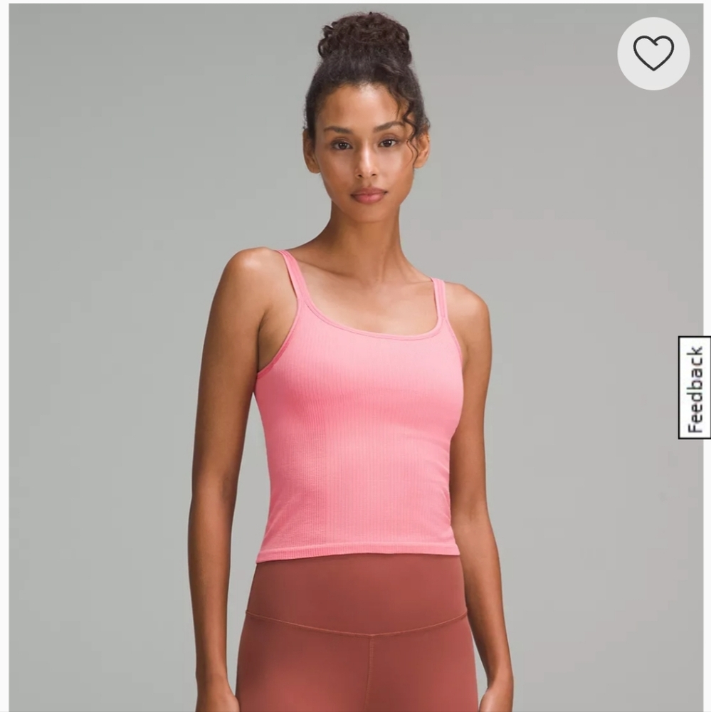 NWT Lululemon Ebb to Street crop tank 12